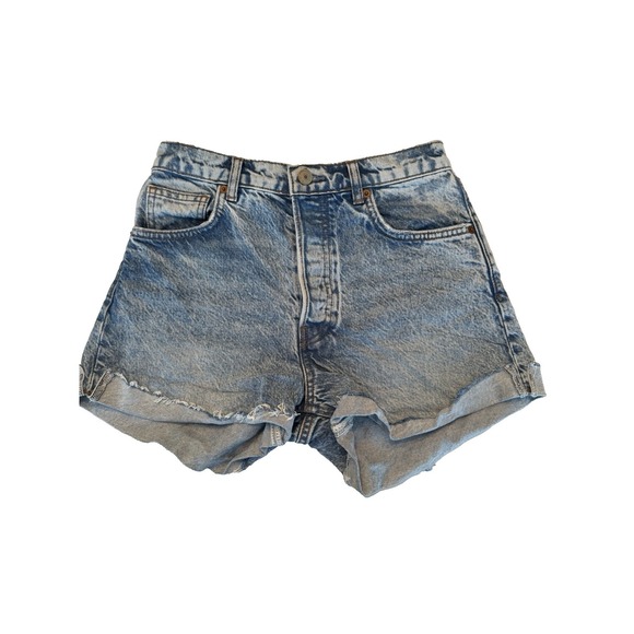 Reformation Pants - Reformation Jeans Women's Size 28 Distressed Cutoff Shorts Light Wash Denim